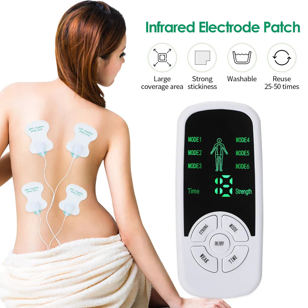 Electric Muscle Stimulator Body Massager (6 Modes)-2