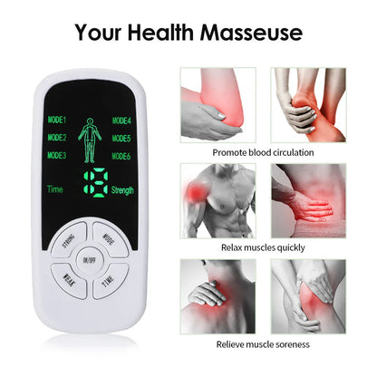 Electric Muscle Stimulator Body Massager (6 Modes)-4